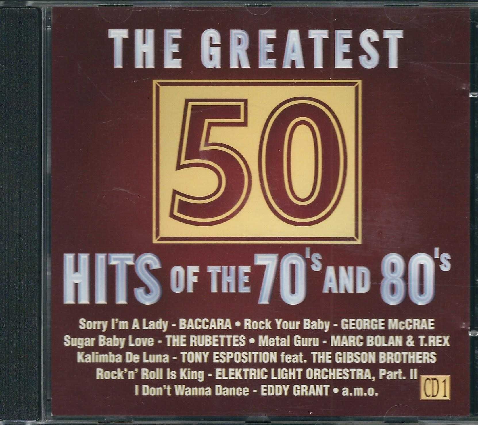 CD VA - The 50 Greatest Hits Of The 70's And 80's  CD1 (2002) (Eurotre