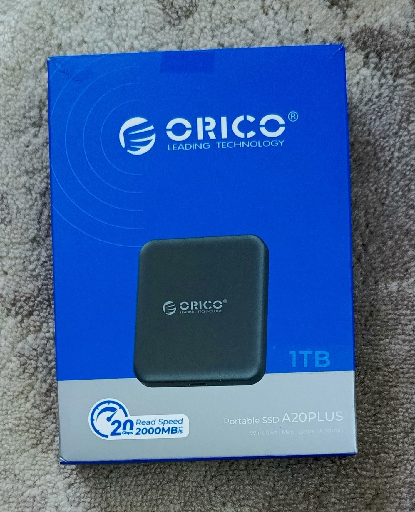 Портативний SSD ORICO A20PLUS 1 ТБ швидкість до 2000 МБ/с