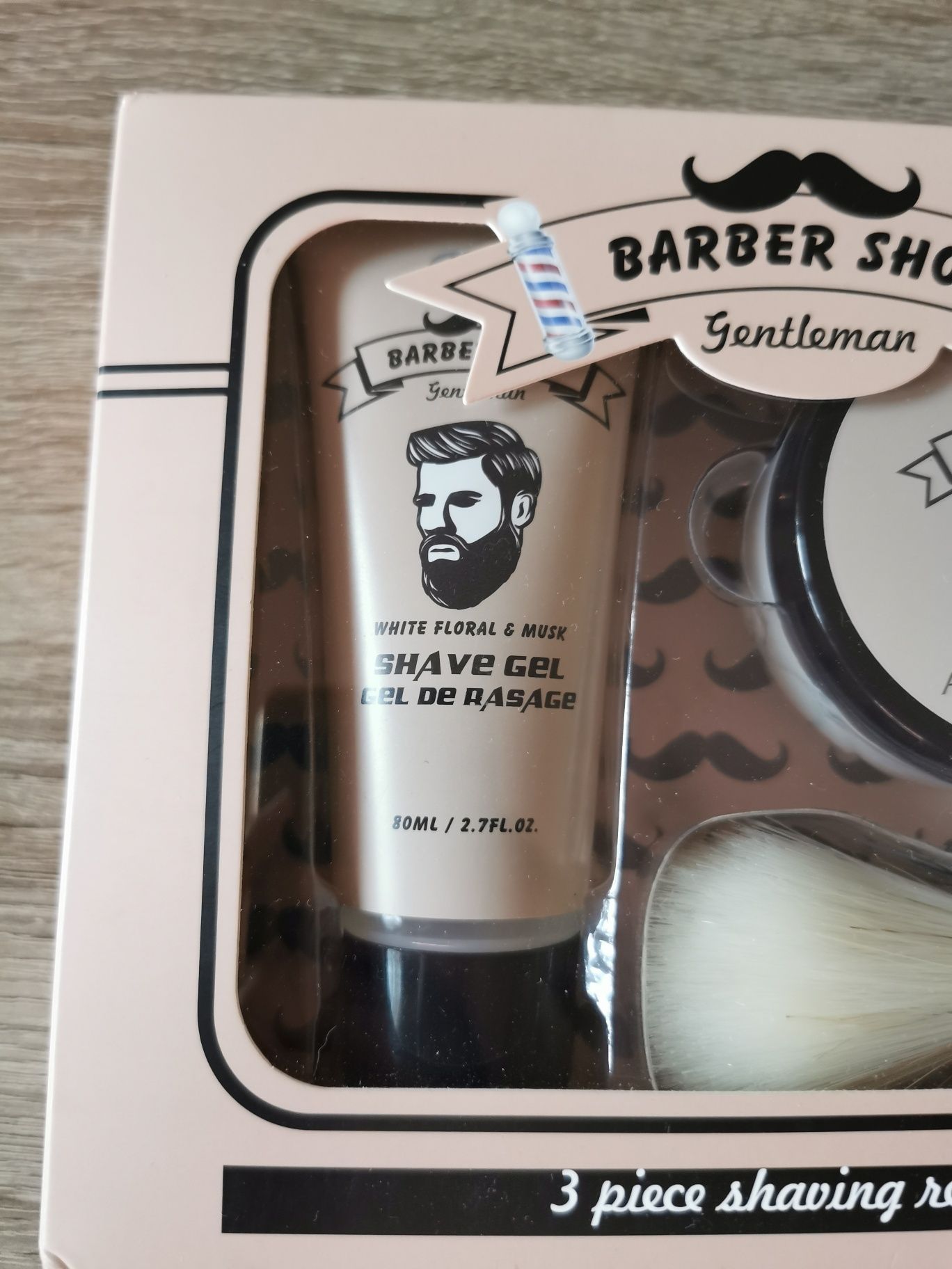 Zestaw do pielęgnacji brody Barber Shop żel balsam pędzel do brody