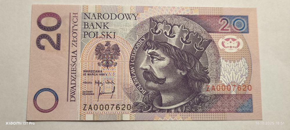 20zł 1994r. Seria ZA