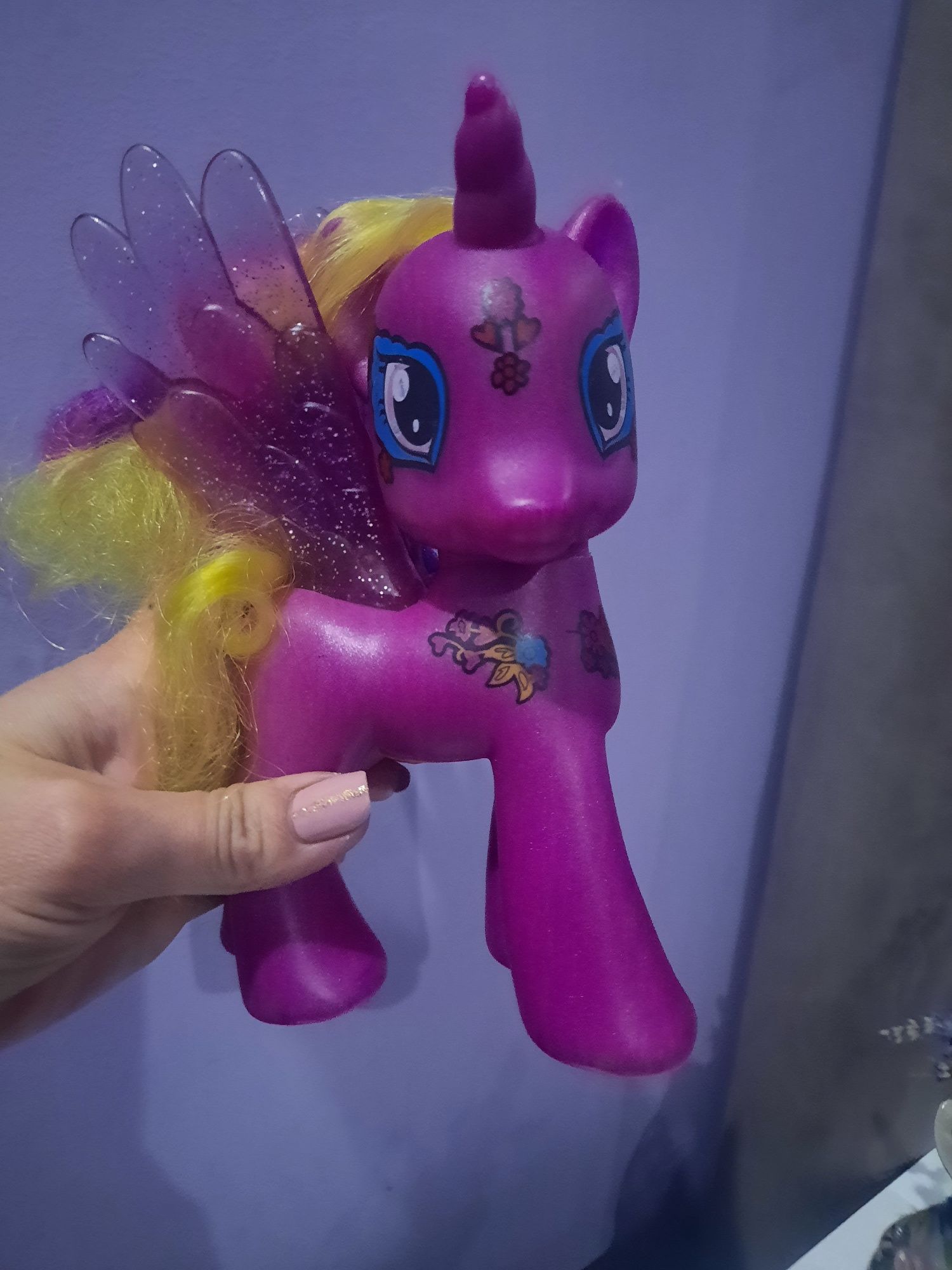 Іргашка поні ,пінкі пай.Игрушка пластик.Рожева поні,.My little pony