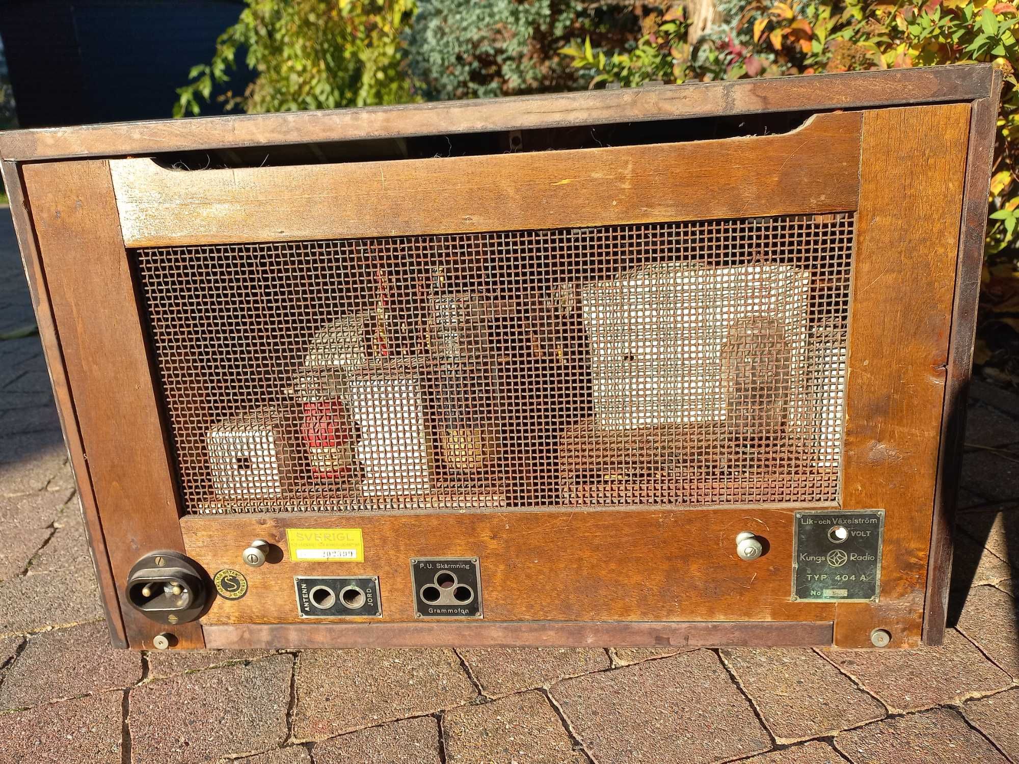 Radio Kungs 404A rok 1938