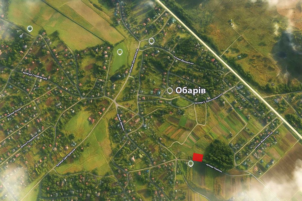 Земля під будівництво в Обарові