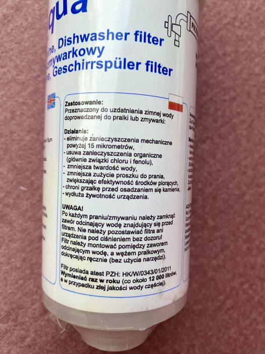 Filtr pralkowy-zmywarkowy FITaqua biały