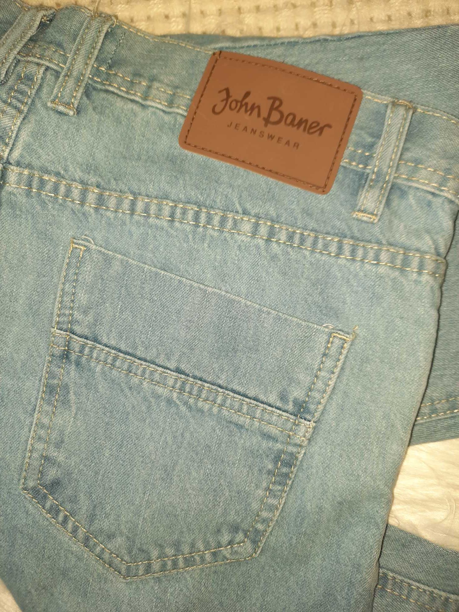 Классные джинсы коттон John Banner S M   46  завышенная талия посадка