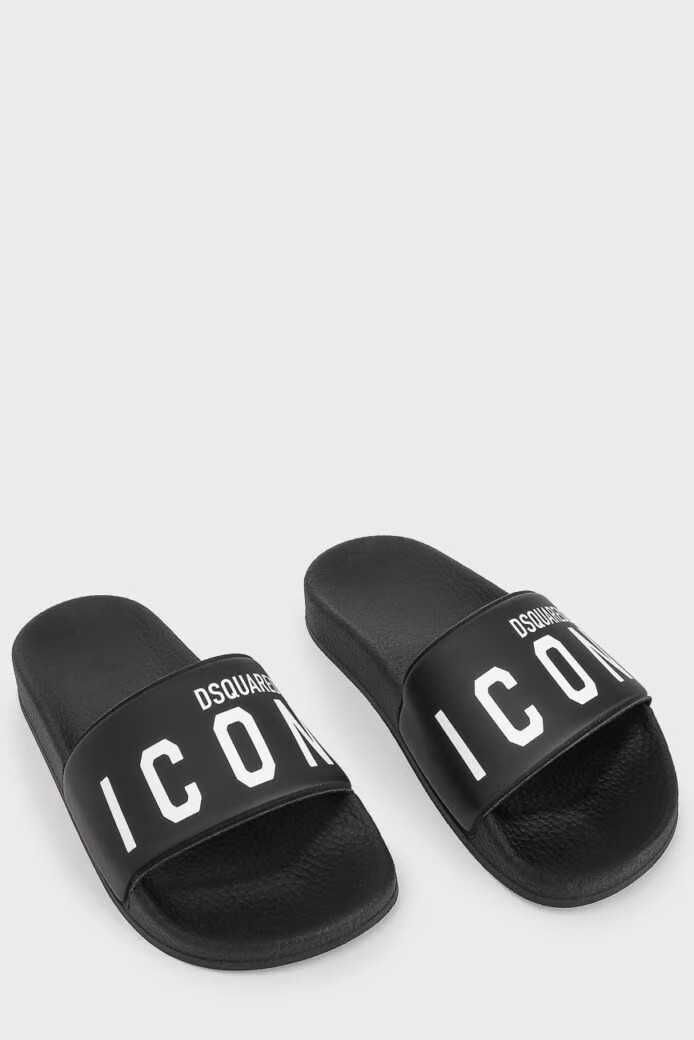 Детские шолепанцы с надписью ICON DSQUARED2. 37р