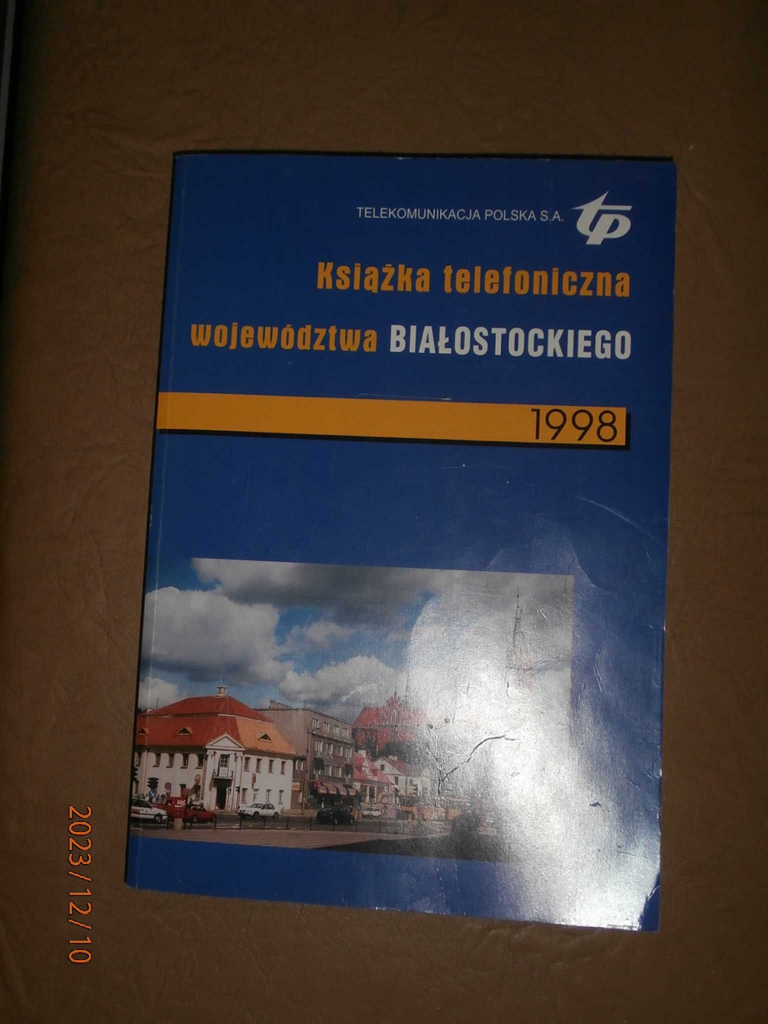 Książka telefoniczna Woj Białostockiego z 1998 r.  stan kolekcjonerski