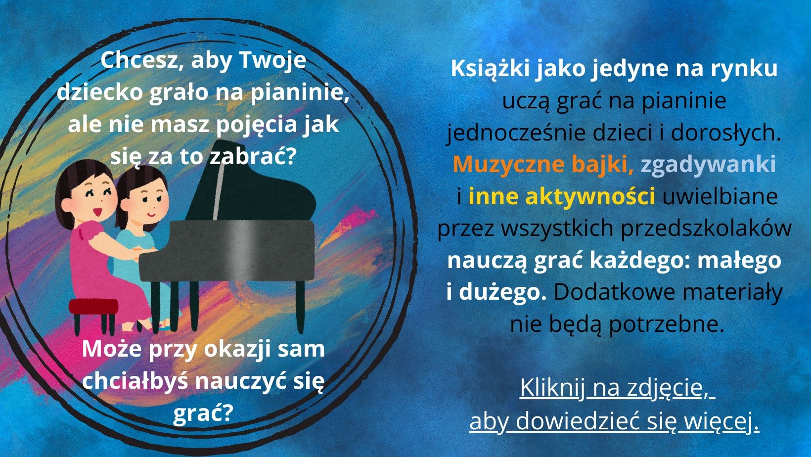 Przygody nutek - gra na pianinie dla przedszkolakow