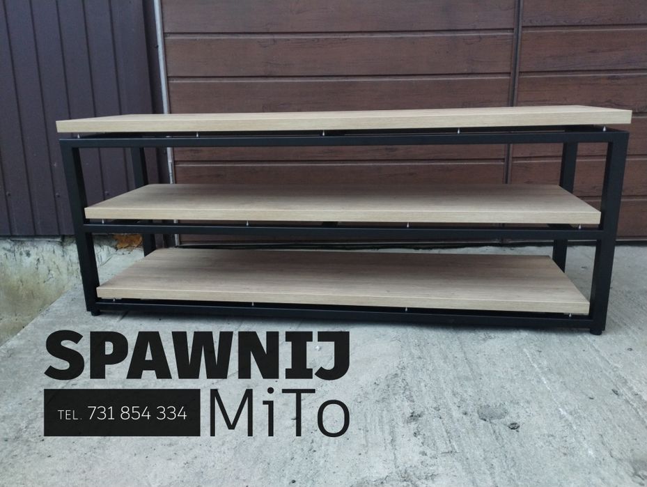 Szafka Rtv audio, stolik pod sprzęt na zamówienie metalowa półka regał