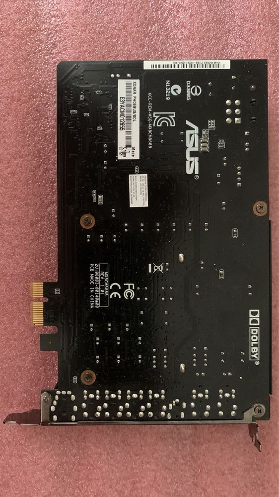 Placa som Asus Xonar Phoebus solo ROG