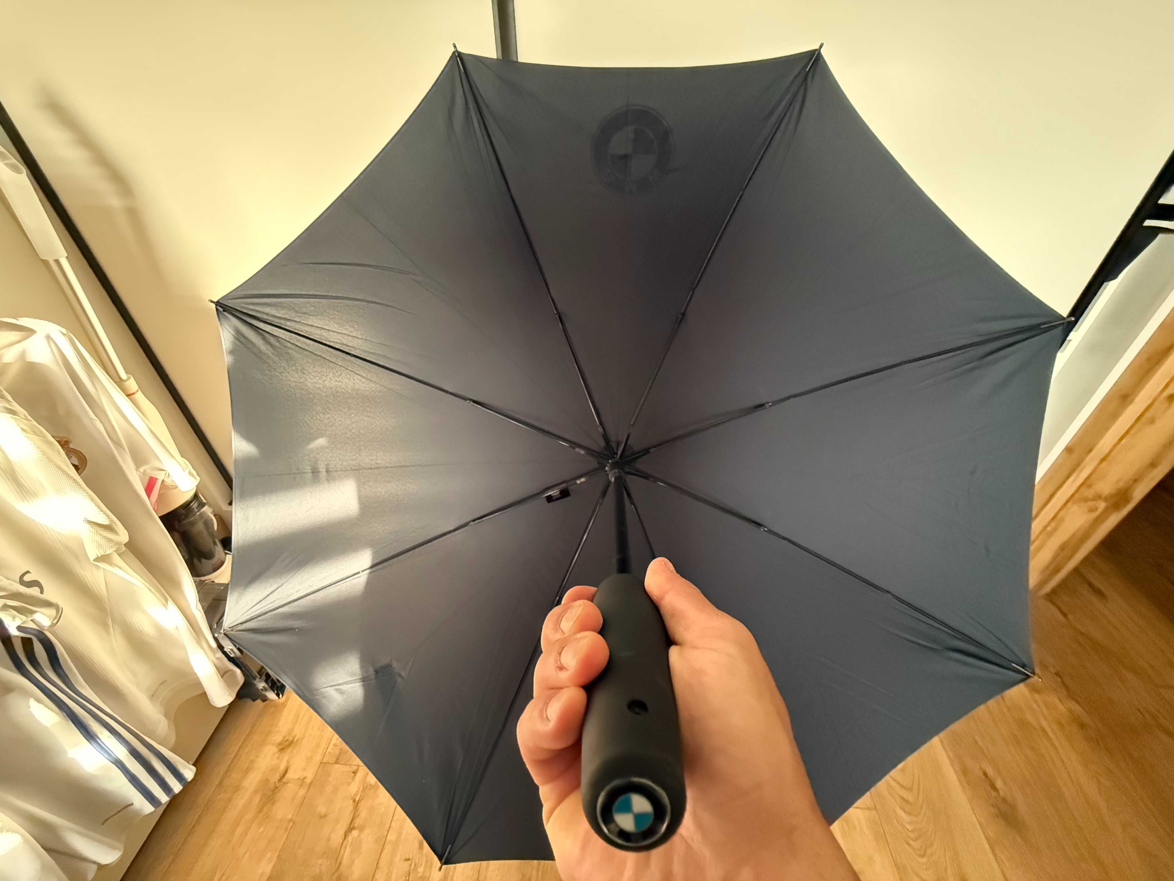 NOWY BMW Parasol duży 118 cm granatowy z automatycznym otwieraniem