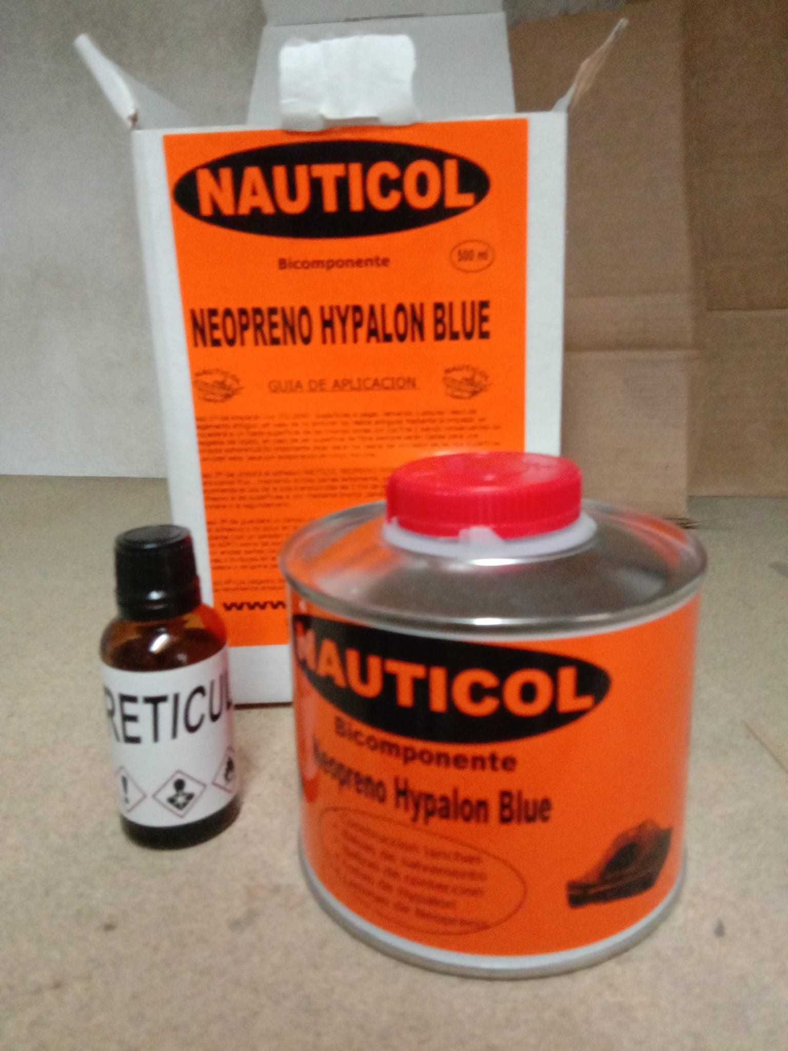 Cola e Tecido náutico para reparações