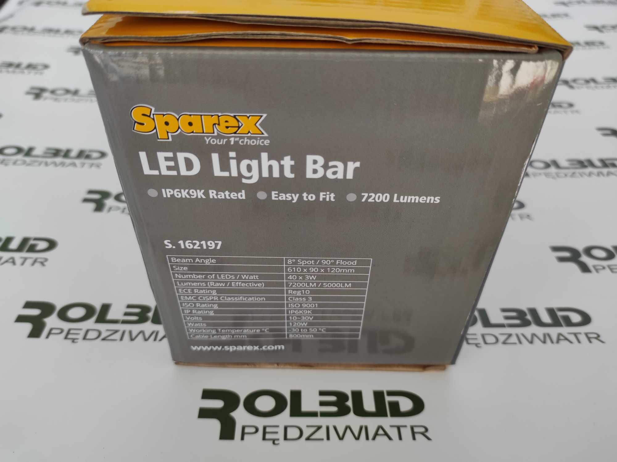 Listwa oświetleniowa LED płaska 610mm, 7200 Lumenów 10-30V