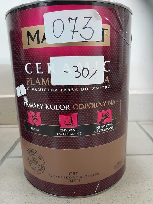 Farba ceramiczna Magnat Ceramic 5l oraz 2,5l