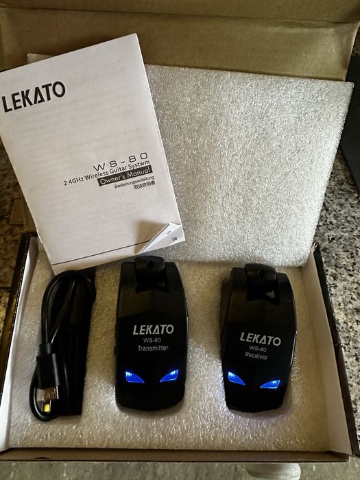 Бездротова гітарна система LEKATO WS 80 2,4 ГГц