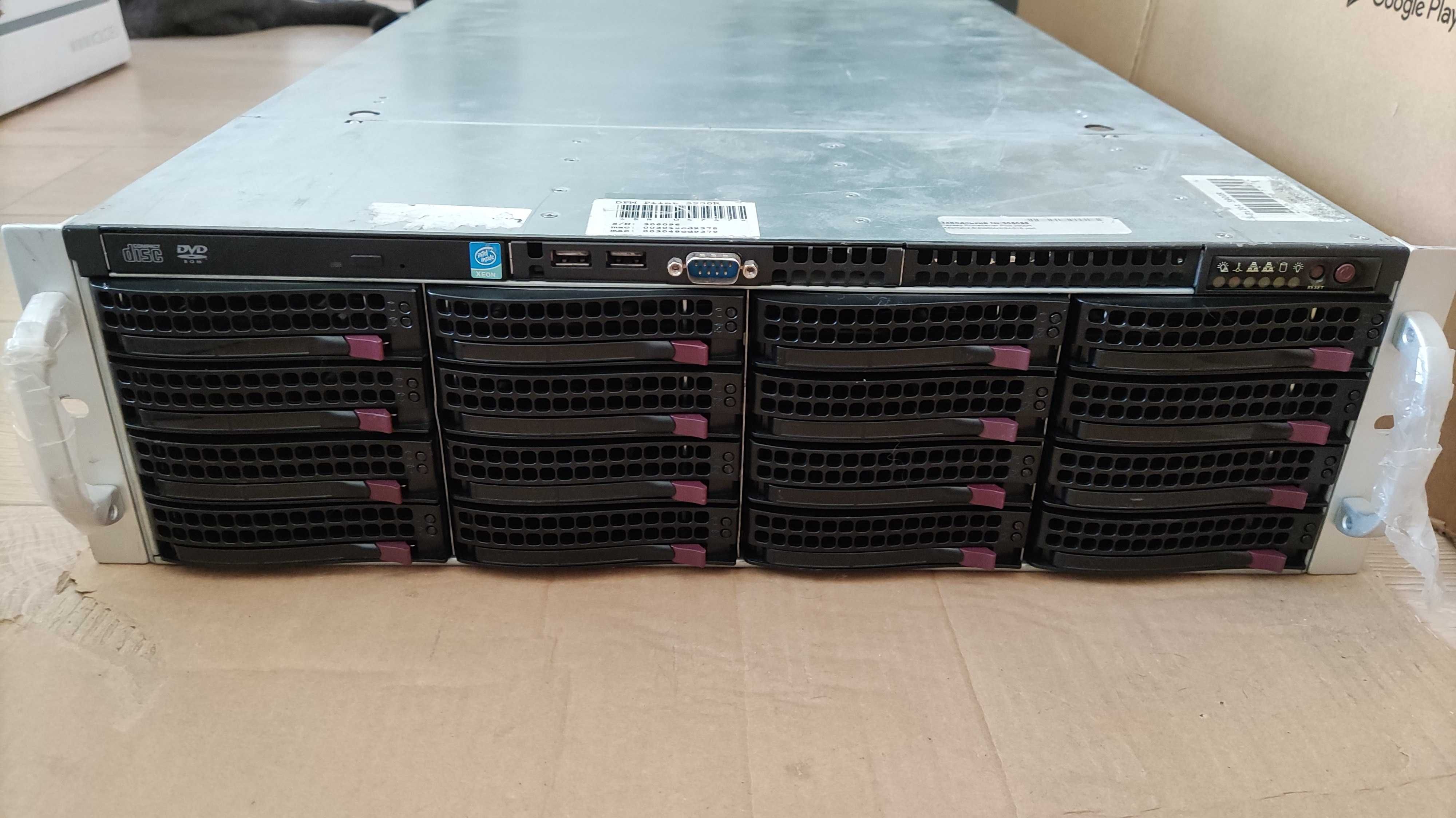 Сервер Supermicro CSE-836, Intel Xeon Х5660*2 , Mem 144, 16 SAS/SATA