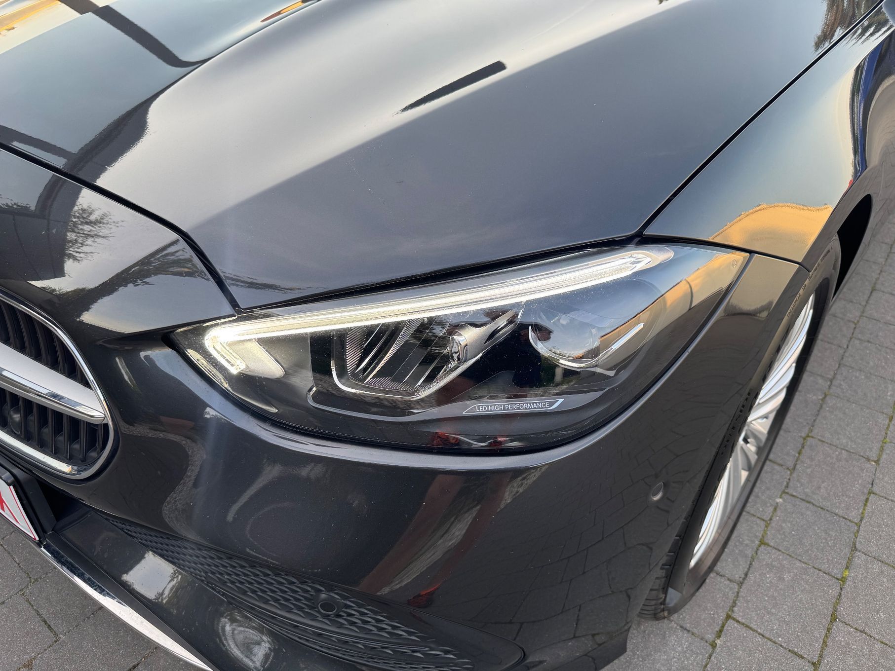 Mercedes-Benz Klasa C 220d 200km automat bogate wyposażenie z Niemiec opłacony lekko uszkodz