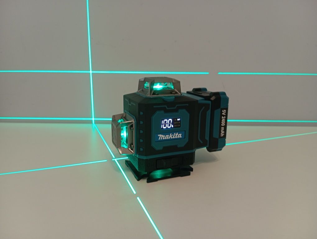 2025 новинка! Makita 4D. Кейс. 2 АКБ. Лазерний рівень. Лазерный уровен