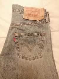 Calças de ganga azuis claras Levi's Strauss 501