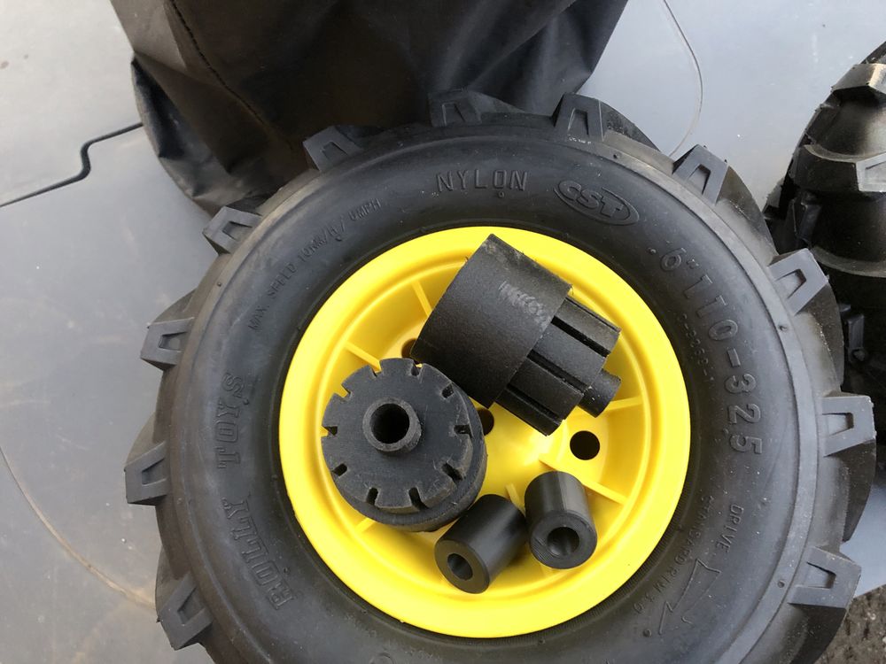 Zestaw adapterow peg perego john deere pneumatyczne kola pompowane