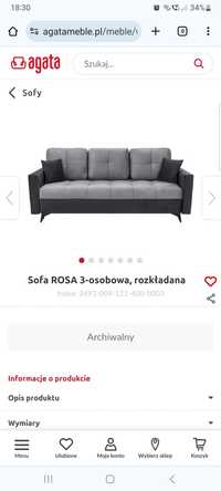 Sofa Sprzedam praktycznie nową