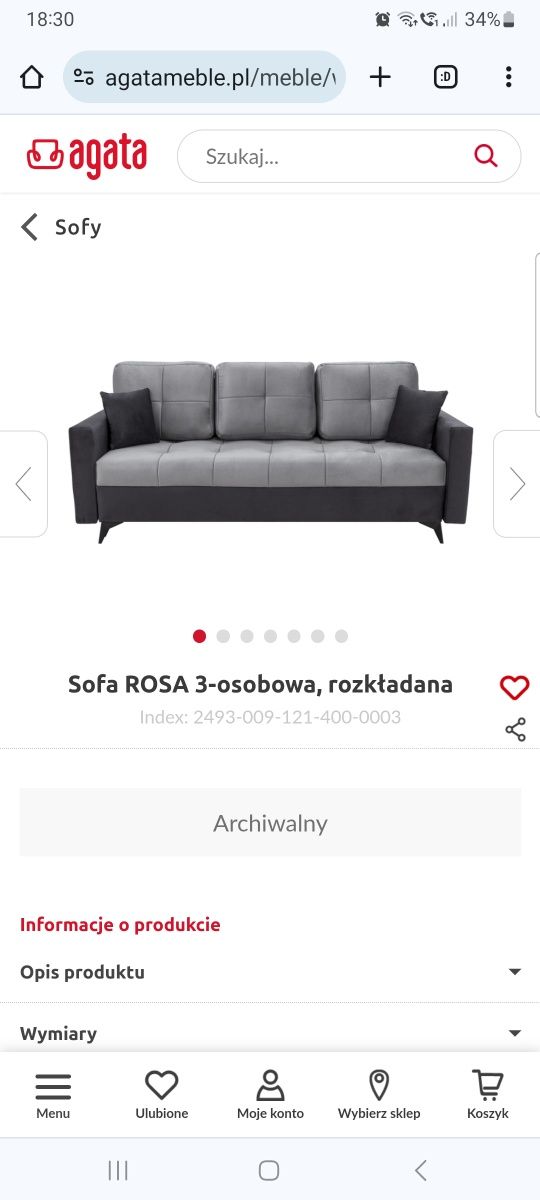 Sofa Sprzedam praktycznie nową