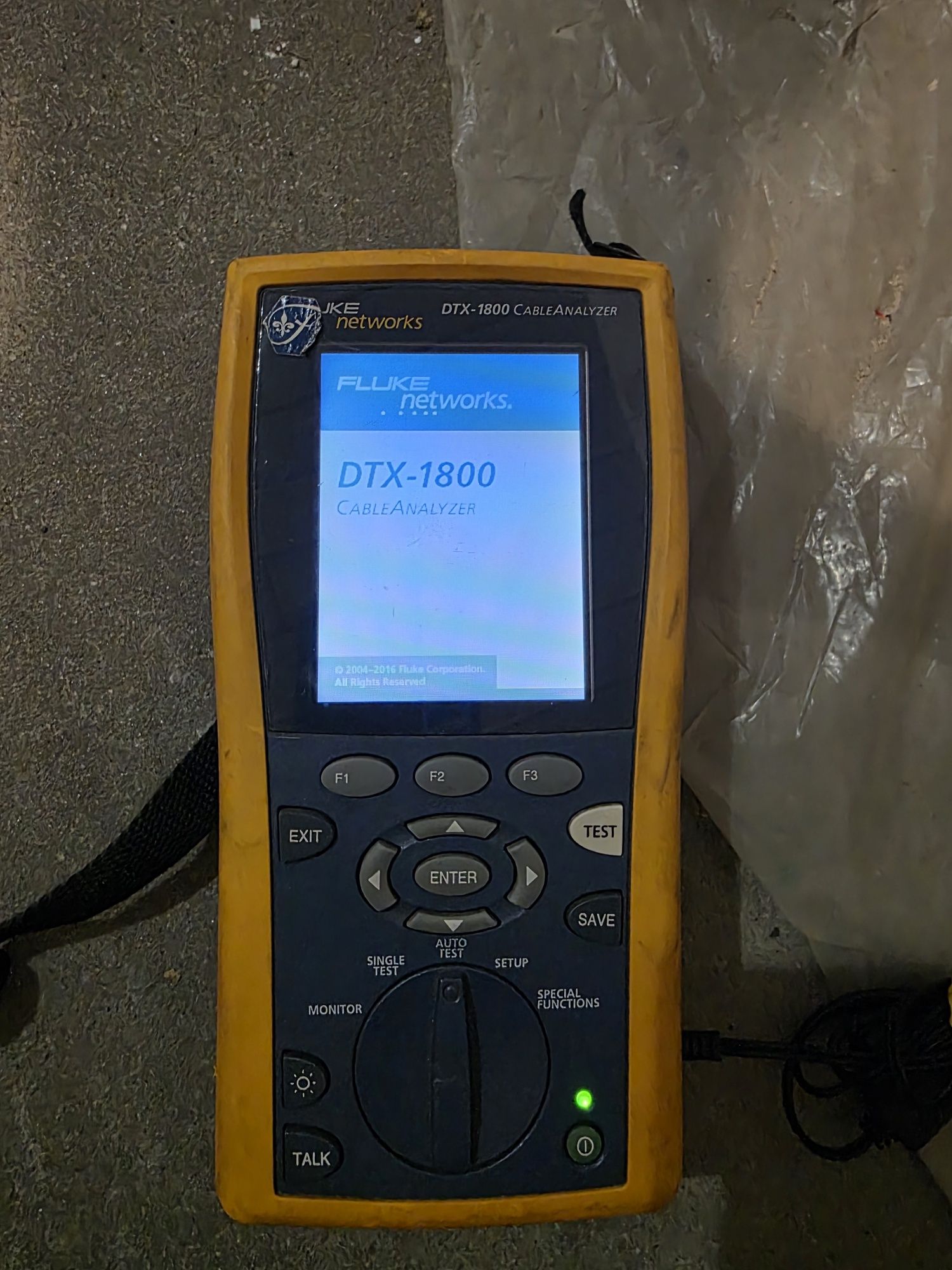 Fluke DTX-1800 Cat 7 900MHZ Analizator kabli Kalibracja