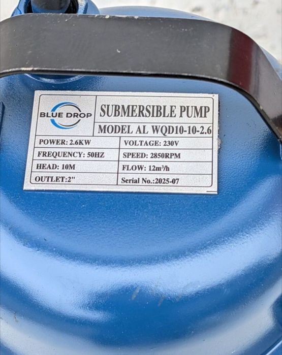 Насос + шланг 25 метров. Для канализации и выгребных ям