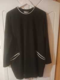 Czarna sukienka-tunika rozmiar 52