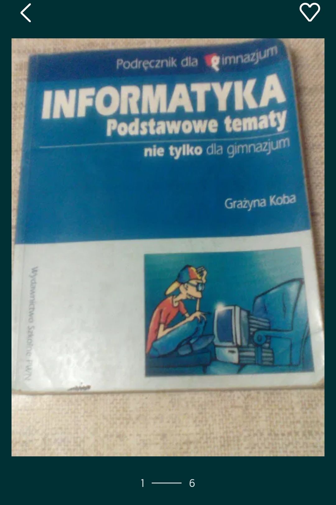 16. Informatyka - podręcznik dla gimnazjum H. Koba stare podręczniki