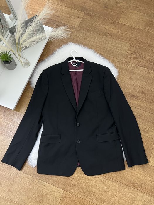 Оверсайз чорний жакет піджак пиджак блайзер батал 50 розмір матовий