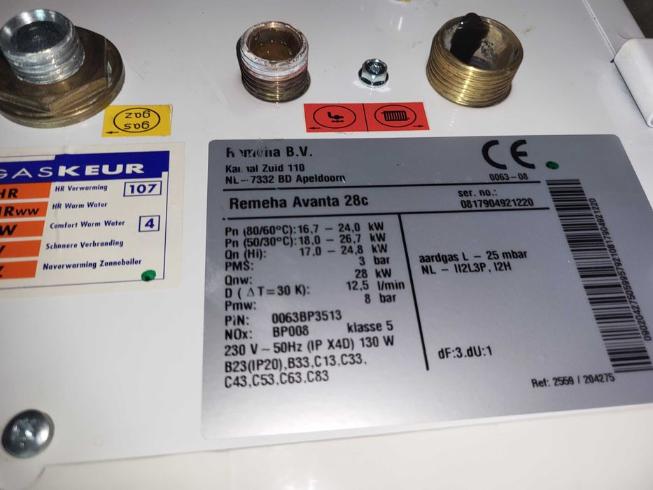 De Dietrich MCR2, Remeha, Avanta na części
