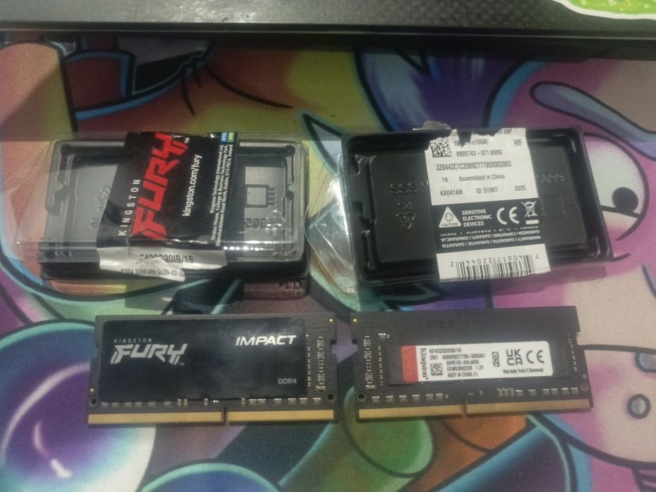 Оперативна пам’ять Kingston FURY Impact DDR4 — 32GB (2×16GB), 3200 MHz