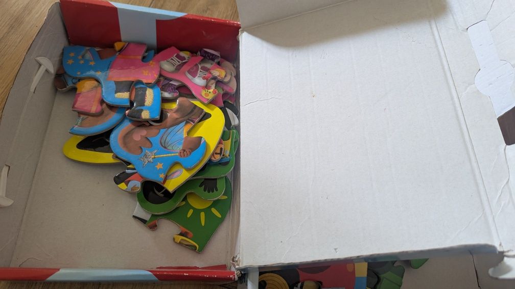 Zestaw Puzzle trefl baby 2+, auta budowlane, pojazdy, straż, policja,