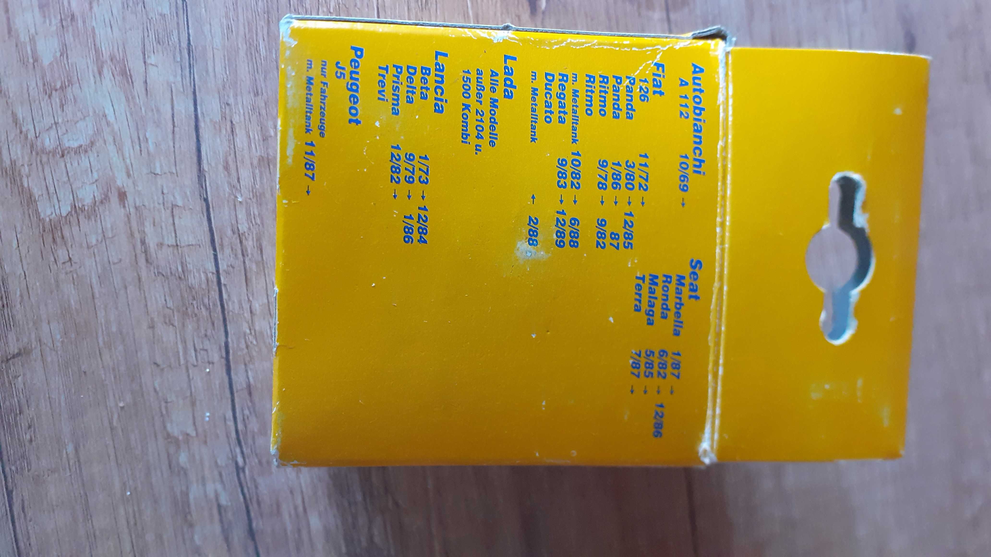 HELLA PT7, korek wlewu paliwa i kluczyk, Fiat 126, Lada, Lancia, Seat