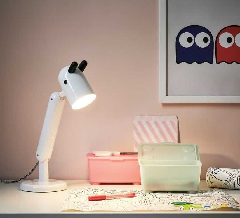 KRUX Candeeiro LED de secretária, IKEA, branco