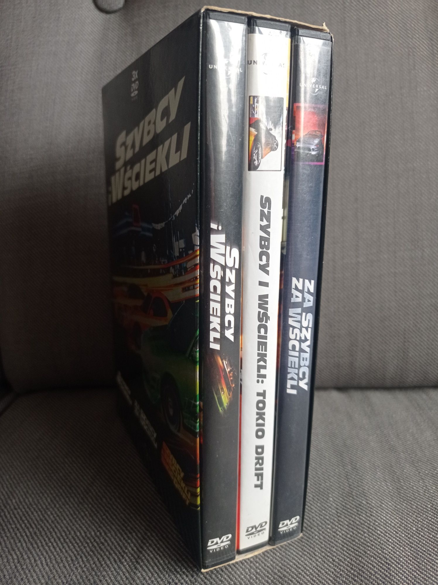 Szybcy i wściekli BOX 3xDVD Za szybcy za wściekli i Tokio drift nowy