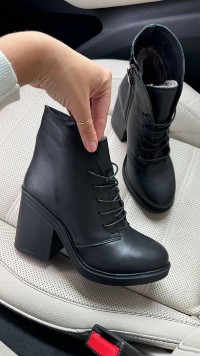 Черевики зимові натуральні жіночі. Женские зимние ботинки