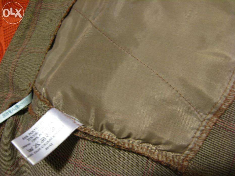 Брюки новые клешенные с подворотом манжетом тонкая клетка