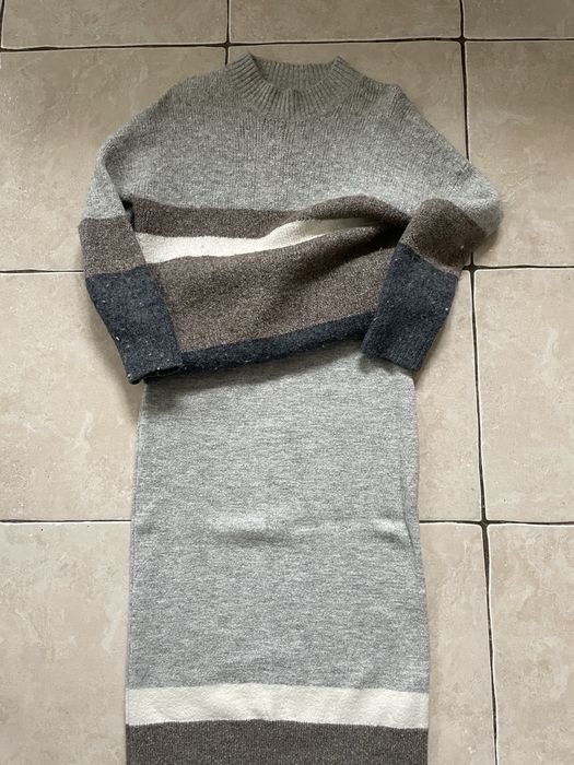 Теплий костюм зі спідницею Massimo Dutti