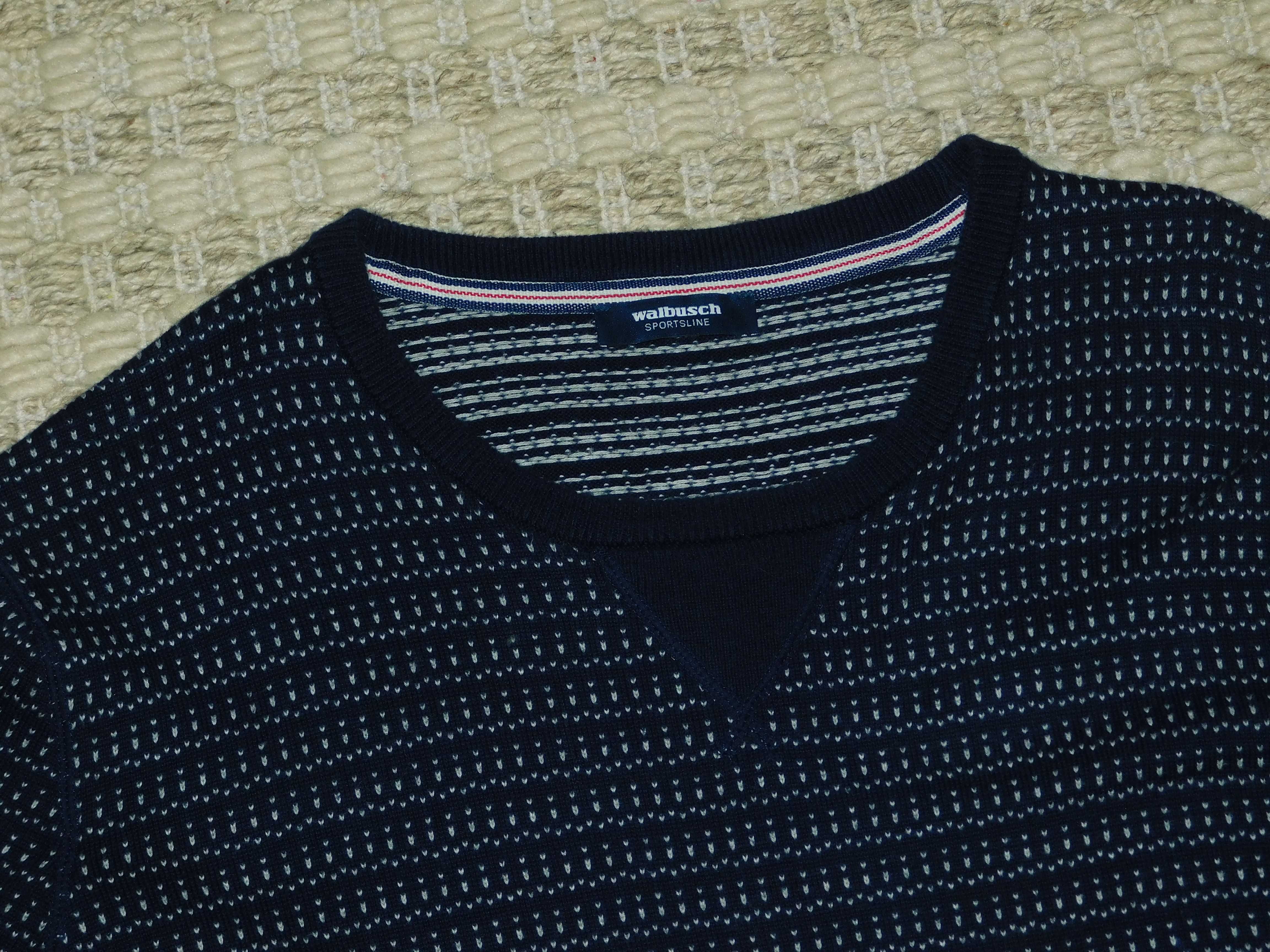 Walbusch Sportsline męski sweter roz. L/XL 100% bawełna