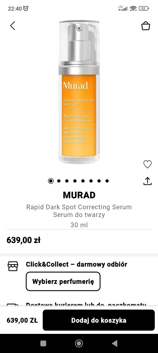 Murad Rapid Dark Spot Correcting Serum na przebarwienia