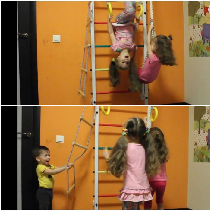 Espaldar treino para criança