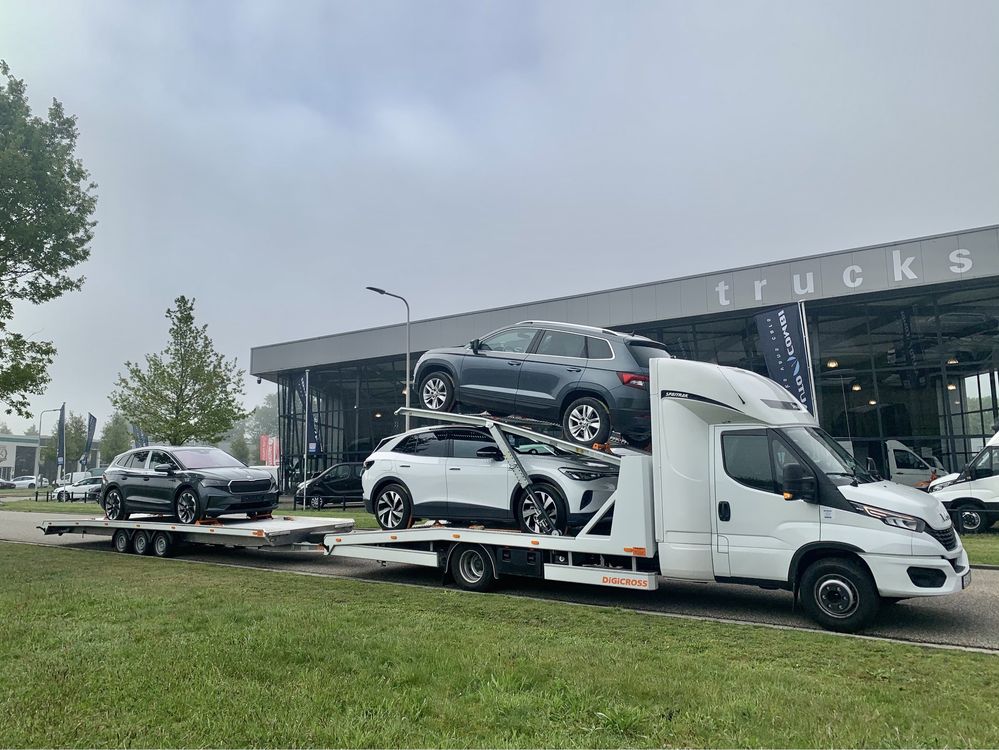 Laweta transport aut samochodów z Niemiec Holandii Belgii