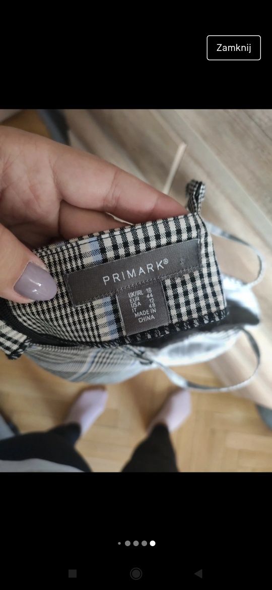 Piękna nowa sukienka w kratę Primark, rozmiar 44!