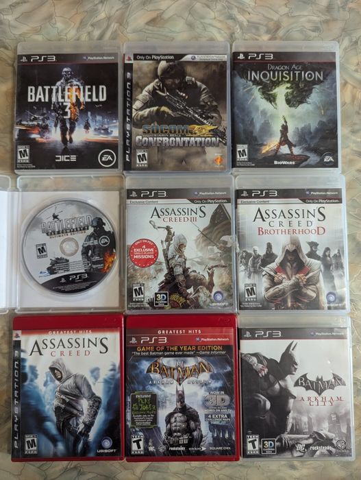 Ігри диски на PS3 GTA RDR Assassin's Creed Diablo The Last of Us