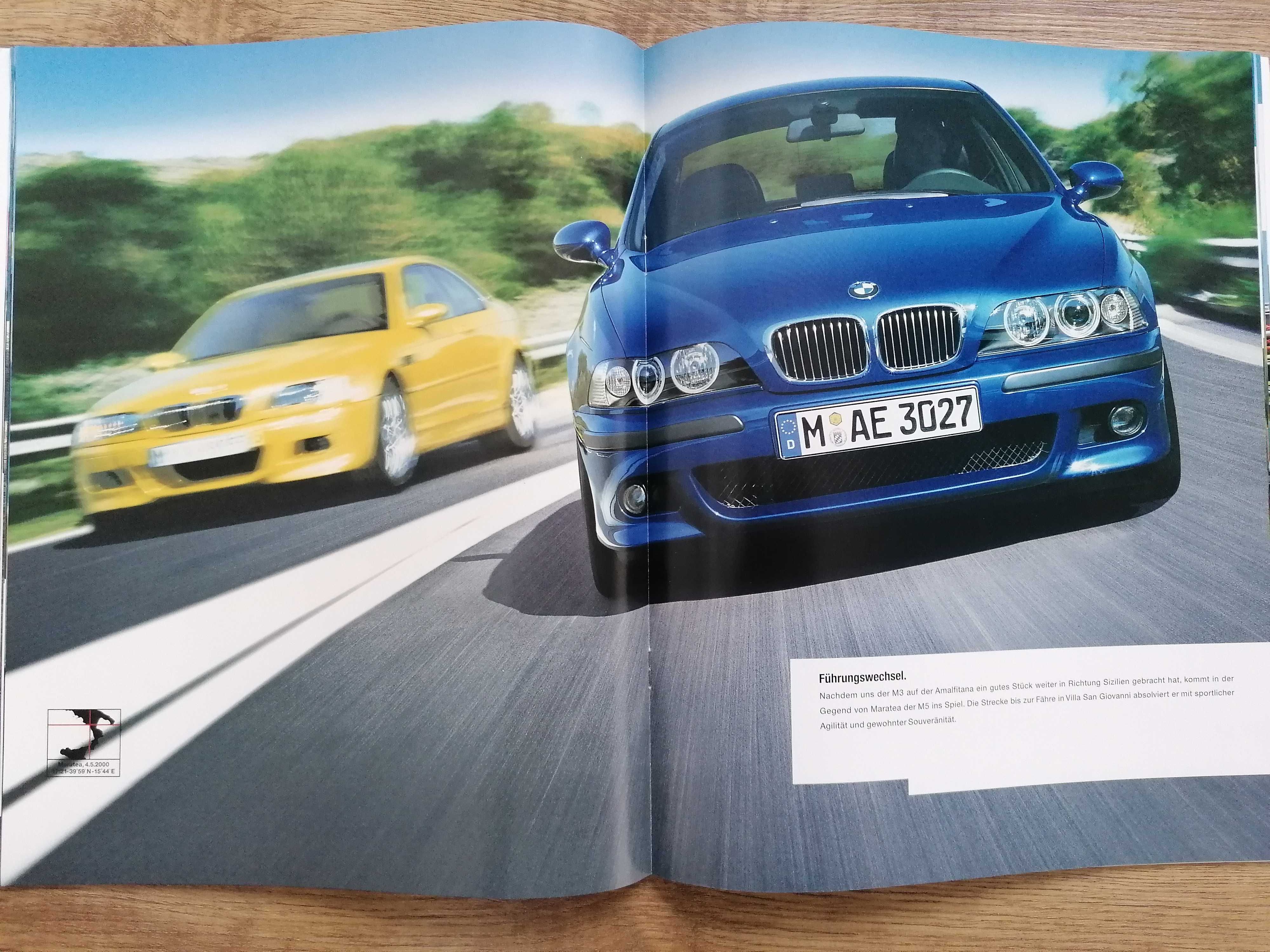 Prospekt BMW M Roadster, M Coupe, M3 Coupe, M5 Limousine