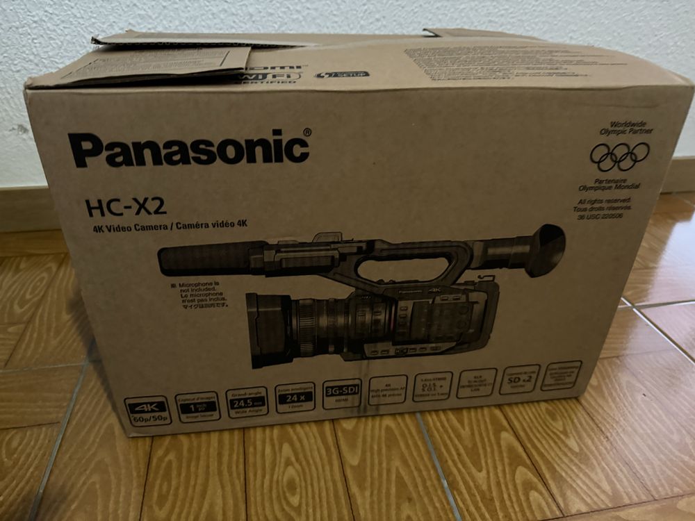 Panasonic HC X2 profissional 4k - nova em caixa