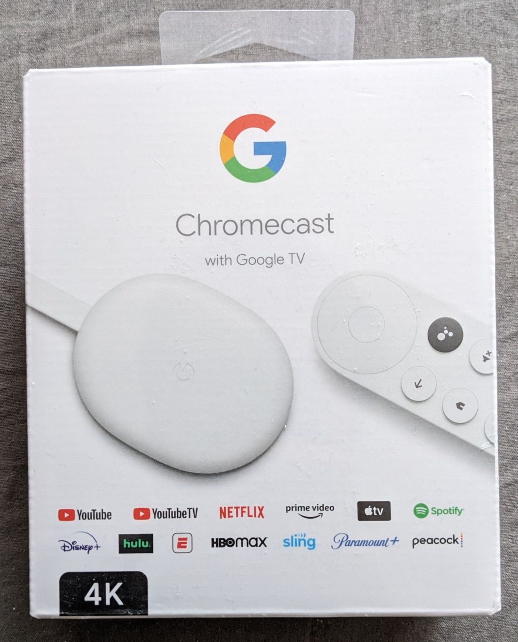 Сhromecast Google Chromecast 4K with Google TV Snow GA01919