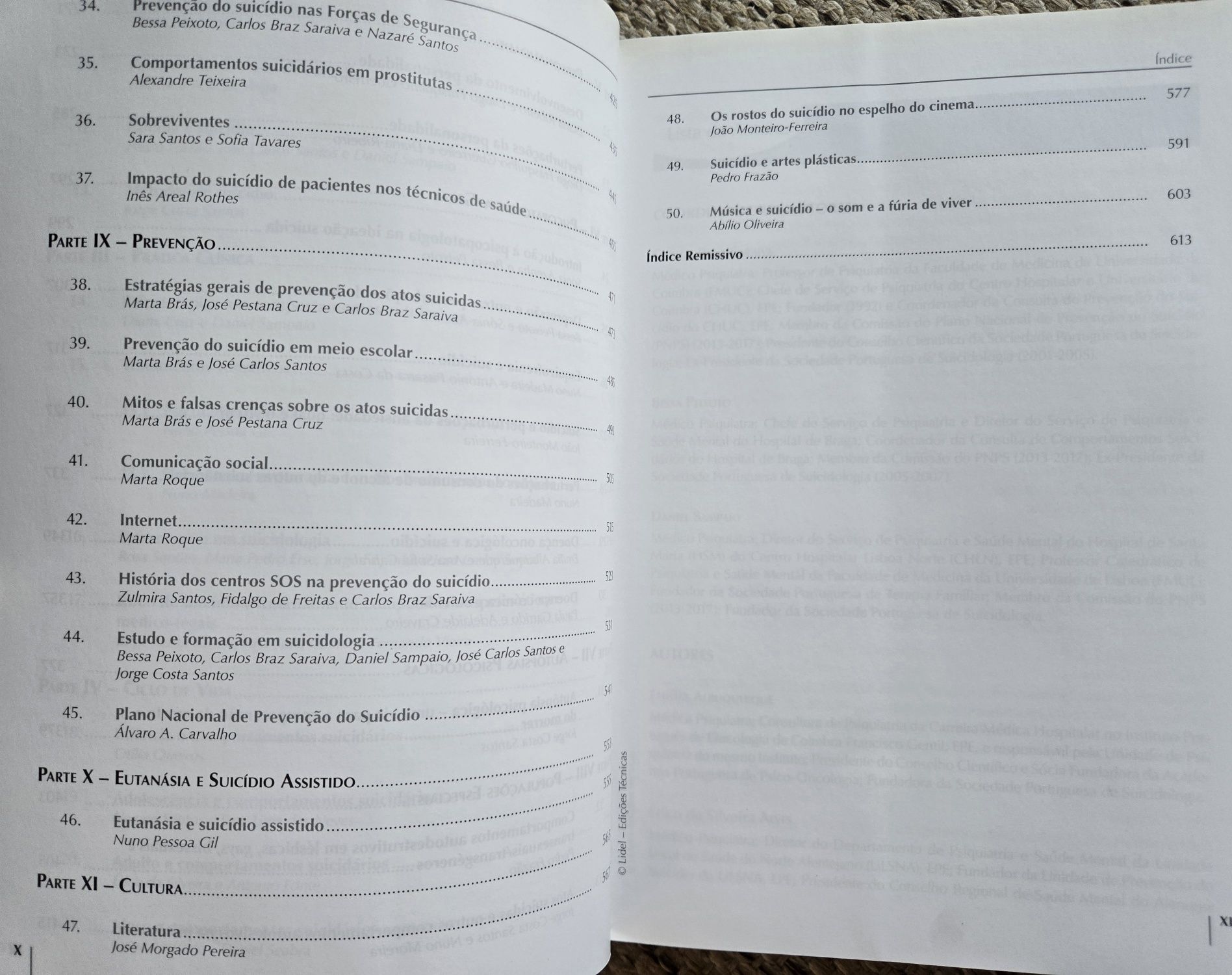 Livro suicídio e Comportamentos autolesivos